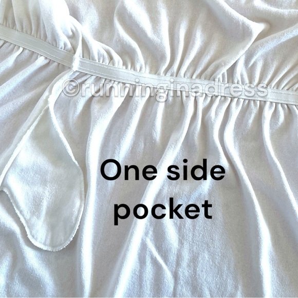 Vintage 80’s  Nautical Terrycloth Wrap Swim Cover Up Robe In White - Picture 9 of 16